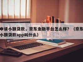 申请小额贷款，京东金融平台怎么样？（京东小额贷款app叫什么）